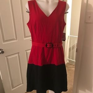 Red and black Nine West dress